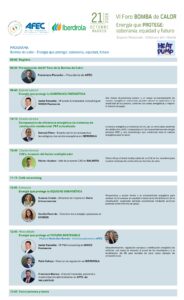 Ya está disponible el programa del VI Foro de Bomba de Calor, que abordará la soberanía, la equidad y el futuro energético